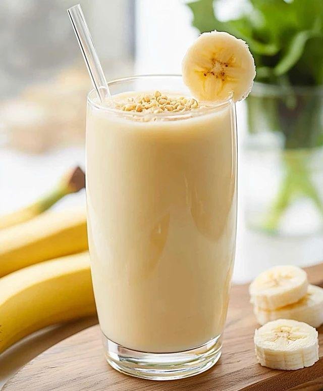 عصير موز بالحليب